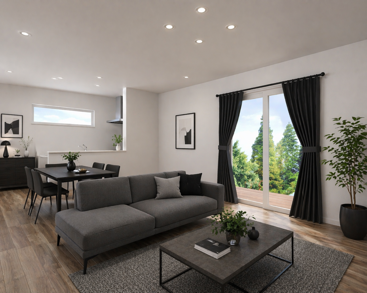 料理をしながら会話が弾む「センターキッチン＆17.5広々LDK」